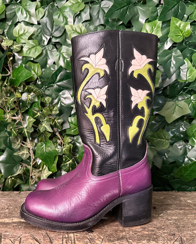 zo goed als nieuw blokhak vintage sendra laars maat 36